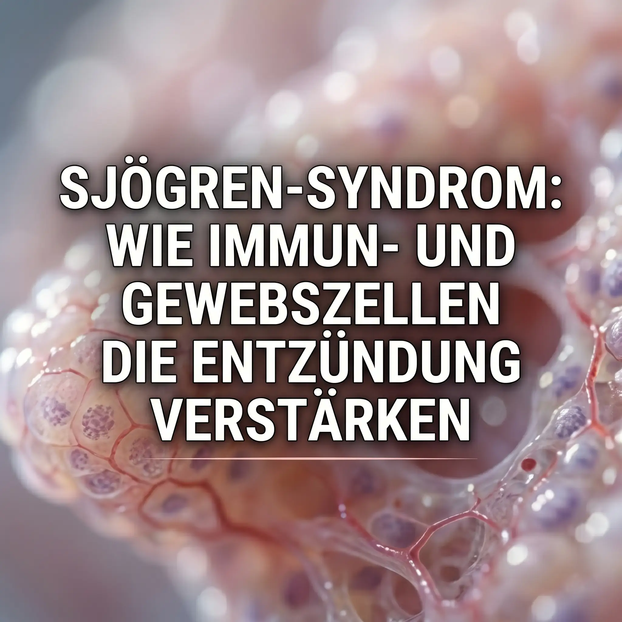 Mikroskopische Darstellung von entzündetem Drüsengewebe beim Sjögren-Syndrom